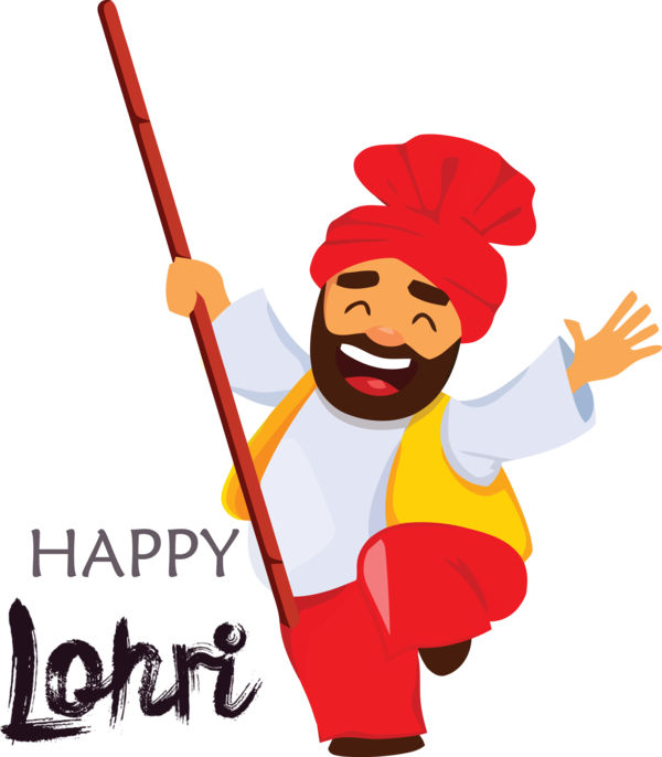 Transparent Lohri Royalty-free Cartoon Punjabis for Happy Lohri for Lohri