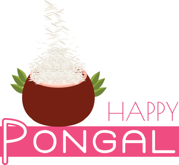 Transparent Pongal Logo Christmas Day Christmas Ornament M for Thai Pongal for Pongal