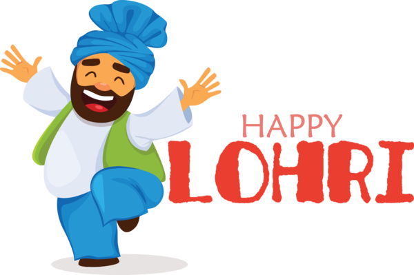 Transparent Lohri Royalty-free Cartoon Bhangra for Happy Lohri for Lohri