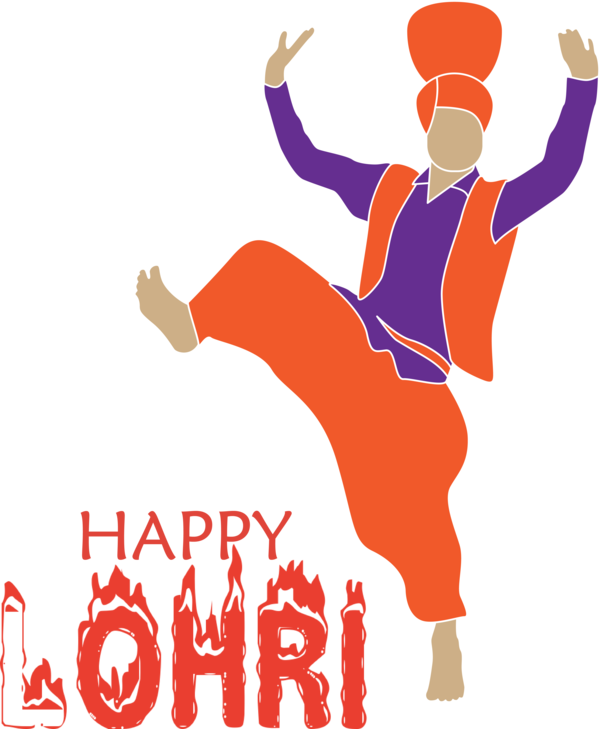 Transparent Lohri Logo Cartoon Happiness for Happy Lohri for Lohri