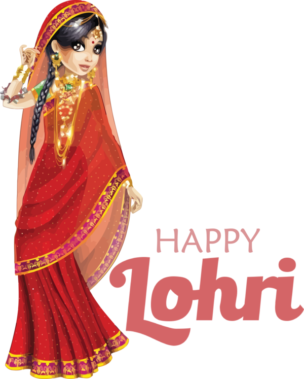 Transparent Lohri Costume design Sari Gopi for Happy Lohri for Lohri