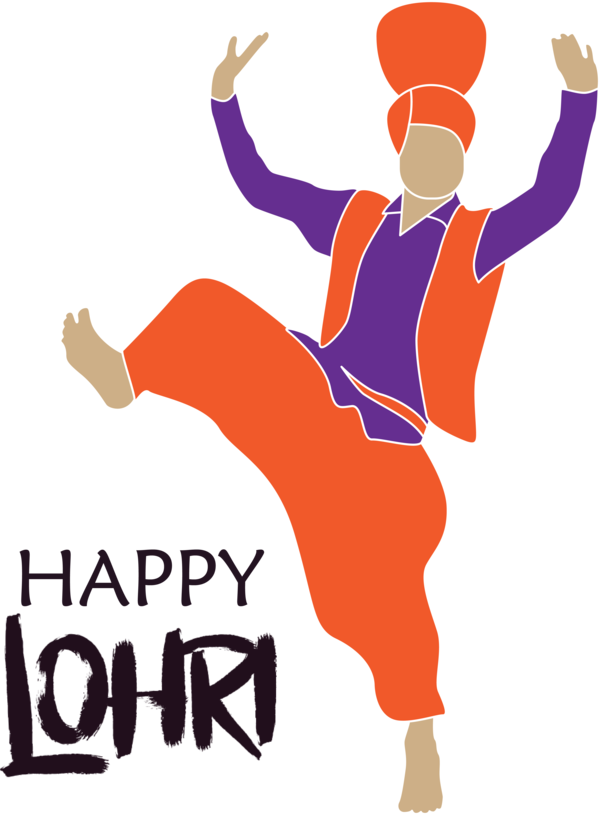 Transparent Lohri Clothing Logo Cartoon for Happy Lohri for Lohri