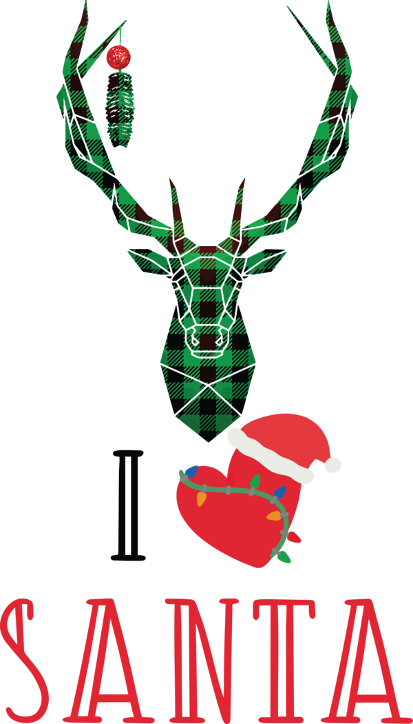 Transparent Christmas Deer Reindeer Rudolph for Santa for Christmas