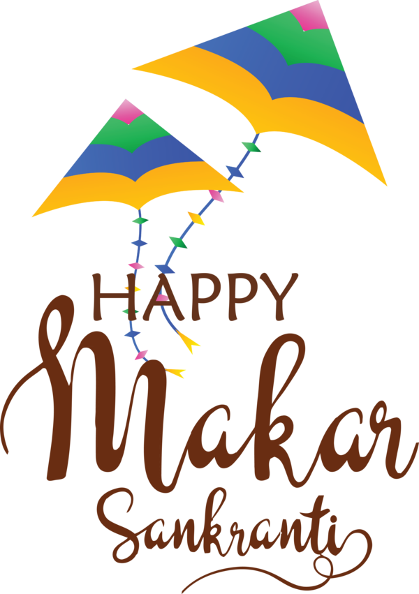 Transparent Happy Makar Sankranti Logo Line Meter for Makar Sankranti for Happy Makar Sankranti