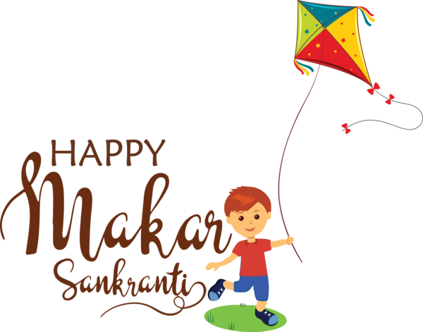 Transparent Happy Makar Sankranti Kite sports Birthday Greeting card for Makar Sankranti for Happy Makar Sankranti