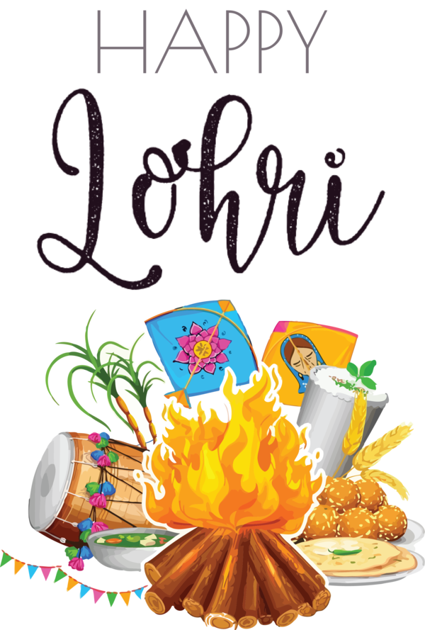 Transparent Lohri Lohri Poster Festival for Happy Lohri for Lohri