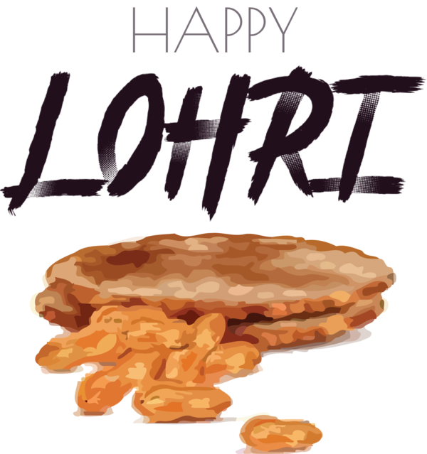Transparent Lohri Pancake Breakfast Dish for Happy Lohri for Lohri