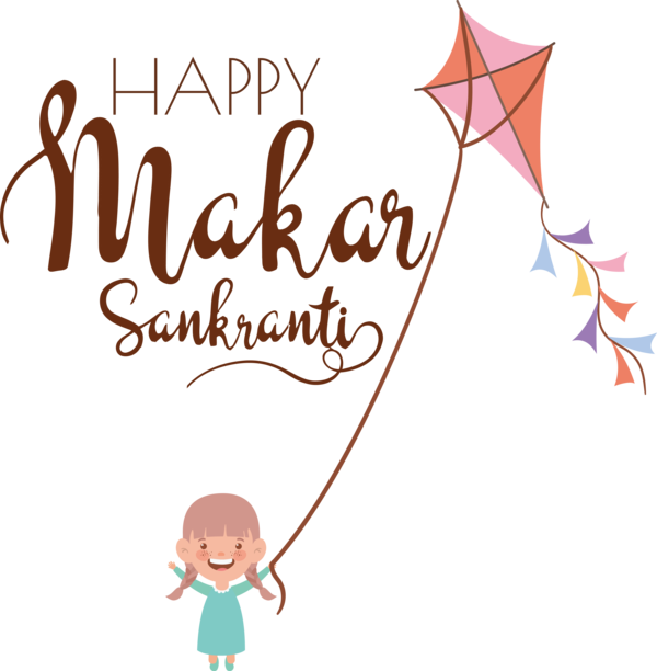 Transparent Happy Makar Sankranti Cartoon Meter Line for Makar Sankranti for Happy Makar Sankranti