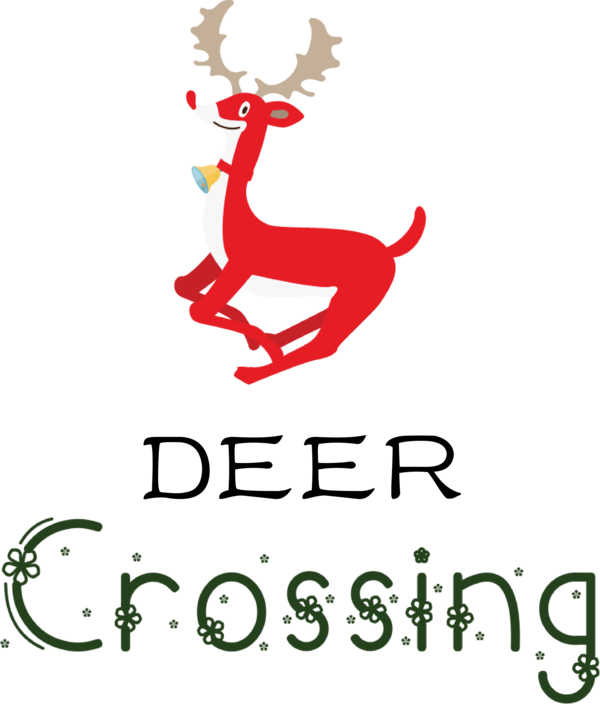 Transparent Christmas Deer Rudolph Cartoon for Reindeer for Christmas