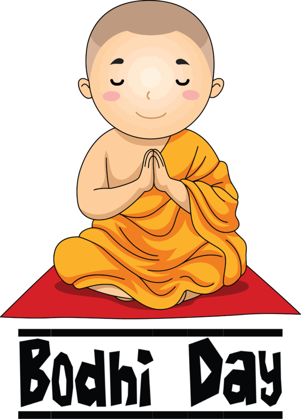 Transparent Bodhi Day Cartoon Dongman Royalty-free for Bodhi for Bodhi Day