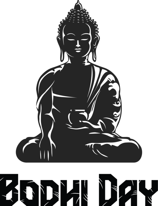 Transparent Bodhi Day Seated Buddha from Gandhara Buddharupa Lotus position for Bodhi for Bodhi Day