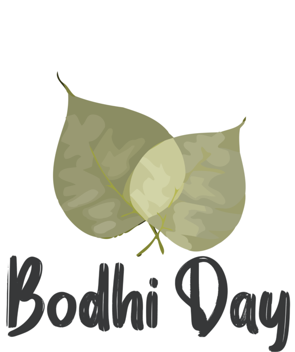 Transparent Bodhi Day Logo Design Leaf for Bodhi for Bodhi Day