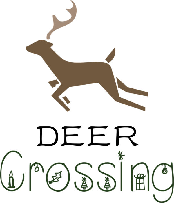 Transparent Christmas Deer Antler Logo for Reindeer for Christmas