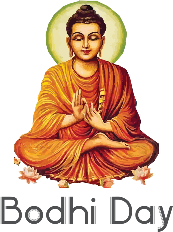 Transparent Bodhi Day Gautama Buddha Theravada Buddharupa for Bodhi for Bodhi Day