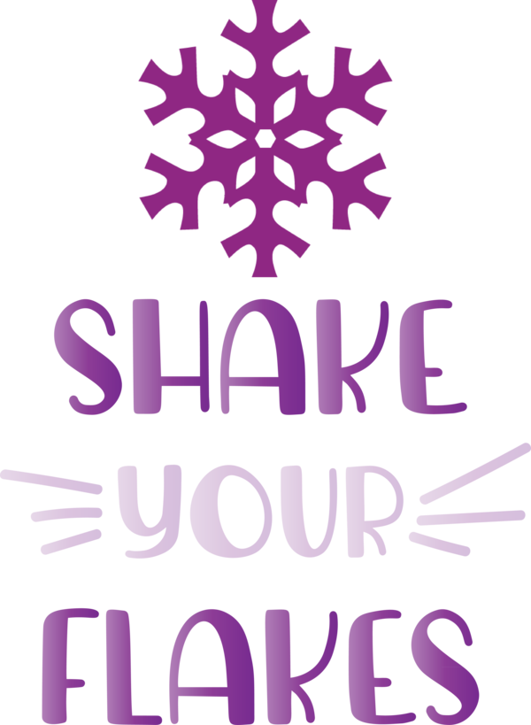 Transparent Christmas Logo Design Lilac M for Snowflake for Christmas