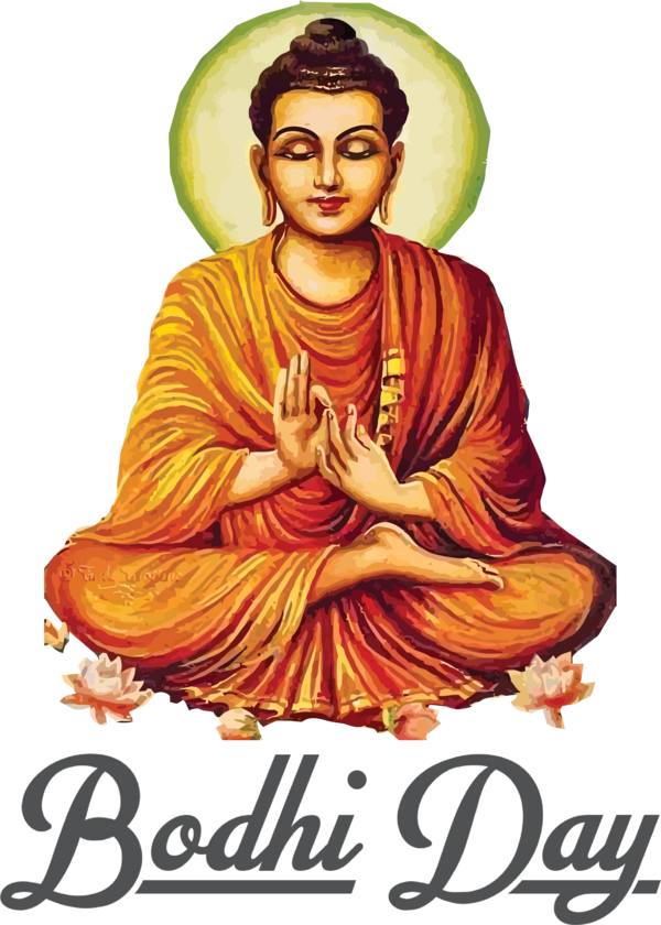 Transparent Bodhi Day Gautama Buddha Buddharupa Theravada for Bodhi for Bodhi Day