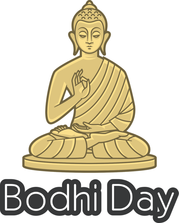 Transparent Bodhi Day Gautama Buddha Theravada Buddhist temple for Bodhi for Bodhi Day