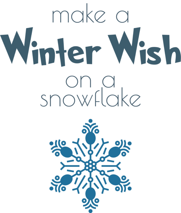 Transparent Christmas Logo Font Design for Snowflake for Christmas