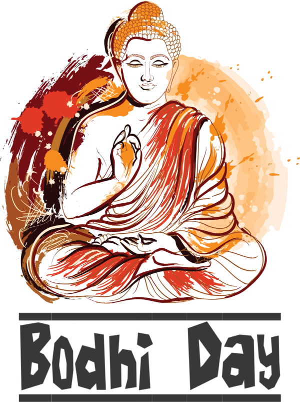Transparent Bodhi Day Gautama Buddha Buddharupa Buddhahood for Bodhi for Bodhi Day