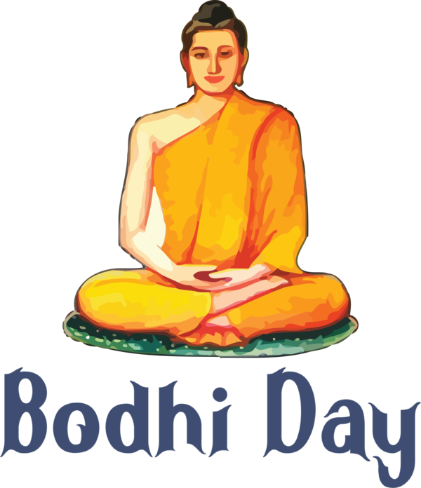 Transparent Bodhi Day Gautama Buddha  Text for Bodhi for Bodhi Day