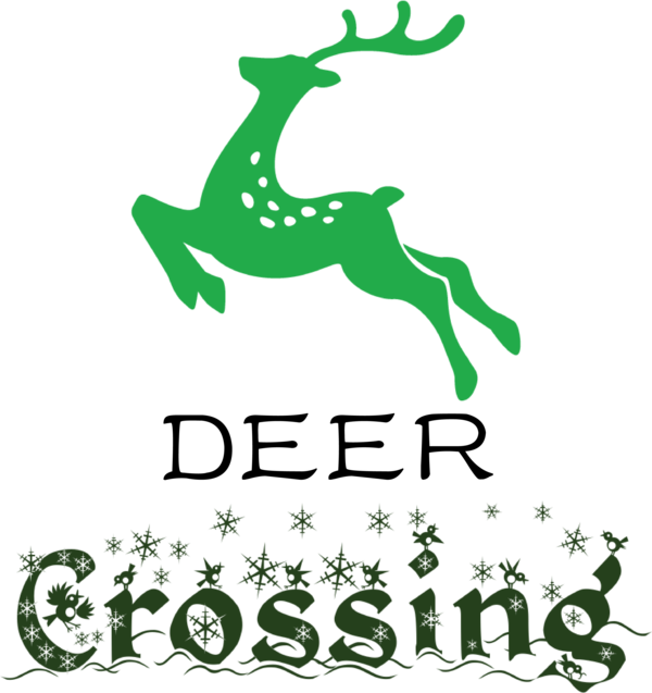 Transparent Christmas Deer Logo Meter for Reindeer for Christmas