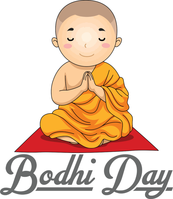 Transparent Bodhi Day Meter Cartoon Face for Bodhi for Bodhi Day