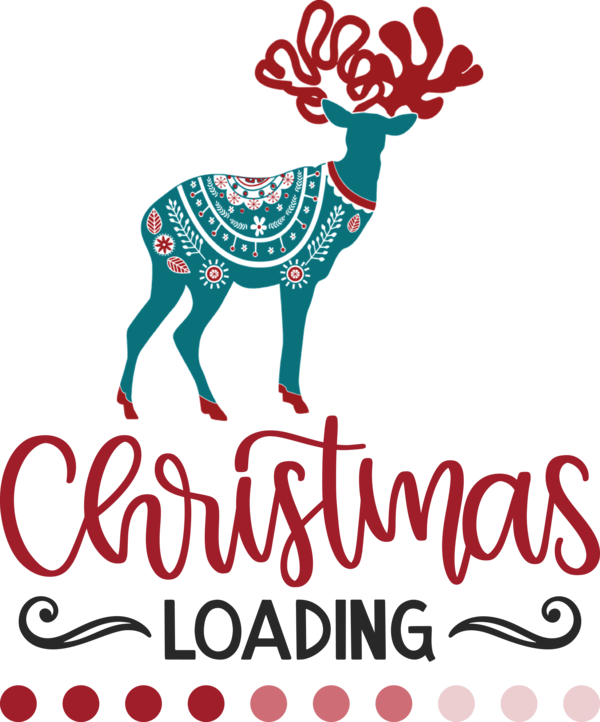 Transparent Christmas Reindeer Deer Design for Christmas Loading for Christmas