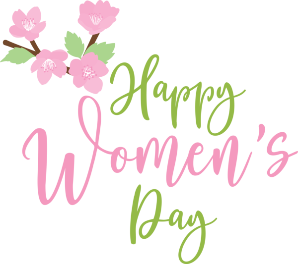 Transparent International Women's Day Floral design Design Painting for Women's Day for International Womens Day