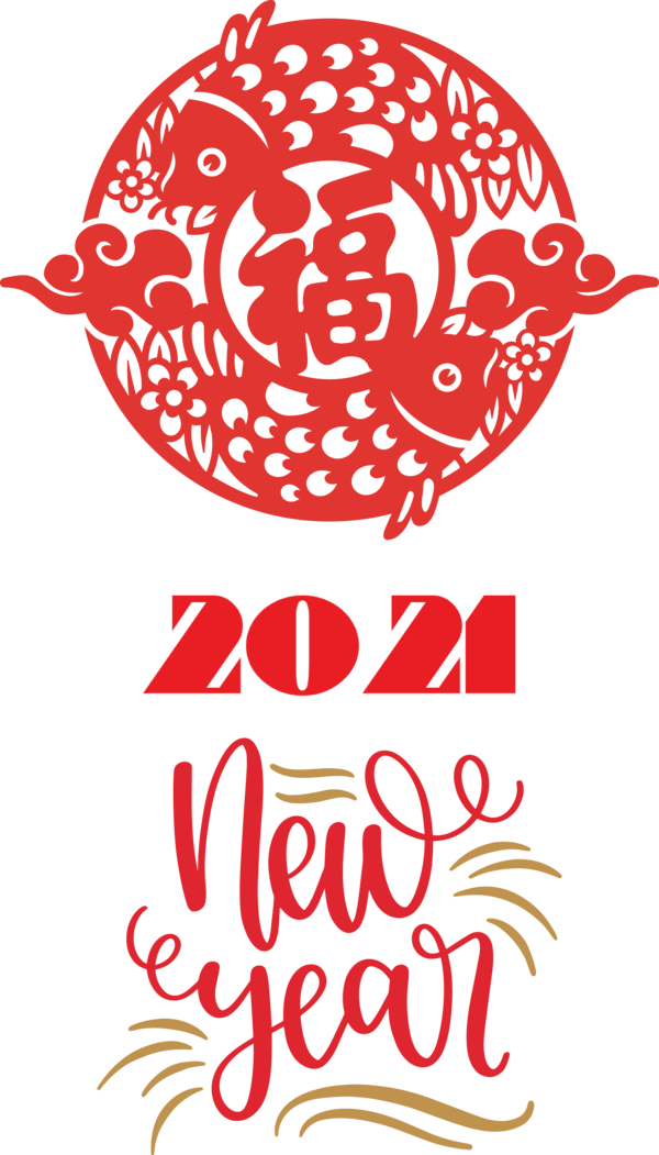 Transparent New Year Visual arts Drawing Design for Chinese New Year for New Year