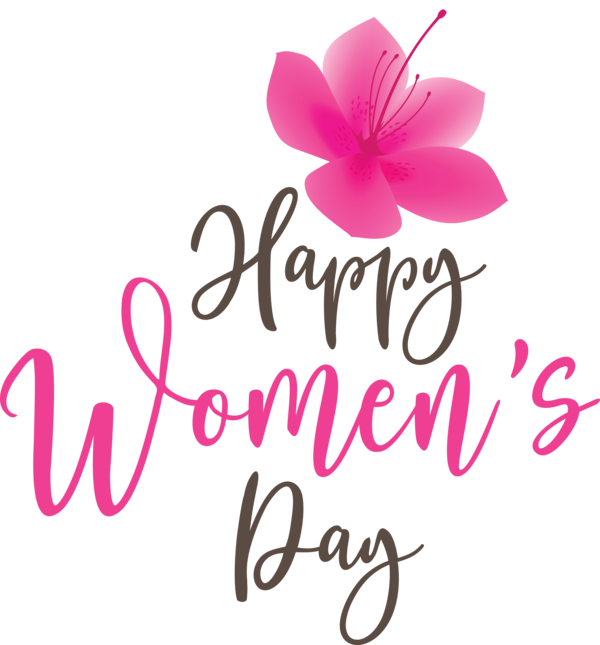 Transparent International Women's Day Design Flower Painting for Women's Day for International Womens Day