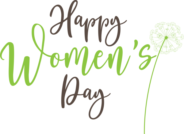 Transparent International Women's Day Design Logo Painting for Women's Day for International Womens Day