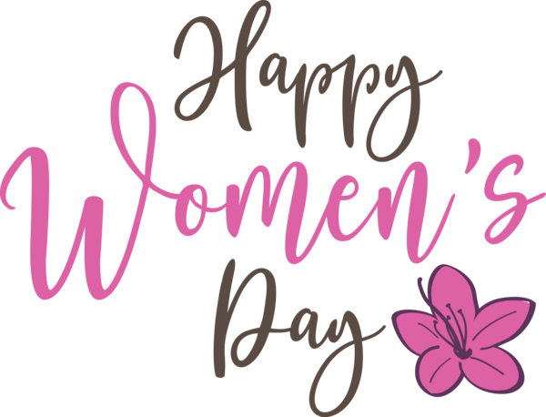 Transparent International Women's Day Flower Petal Logo for Women's Day for International Womens Day
