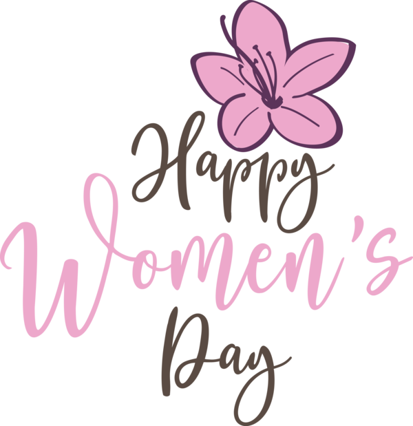Transparent International Women's Day Butterflies Design Floral design for Women's Day for International Womens Day