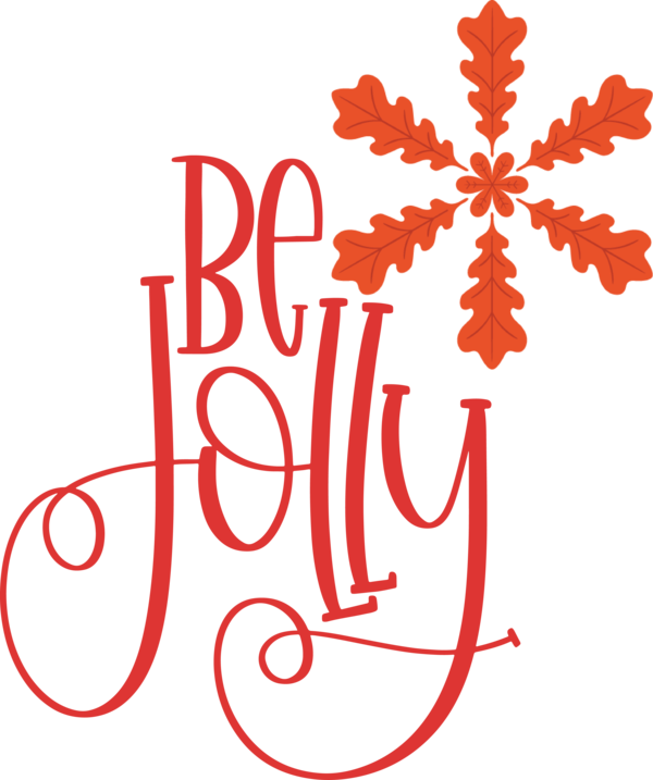 Transparent Christmas Design for Be Jolly for Christmas