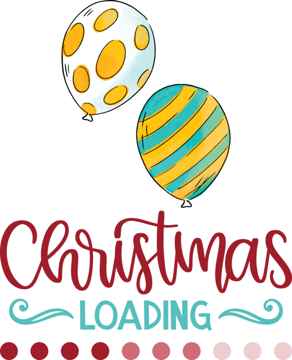 Transparent Christmas Icon Balloon Meter for Christmas Loading for Christmas