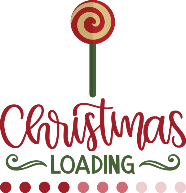 Transparent Christmas Logo Line Meter for Christmas Loading for Christmas