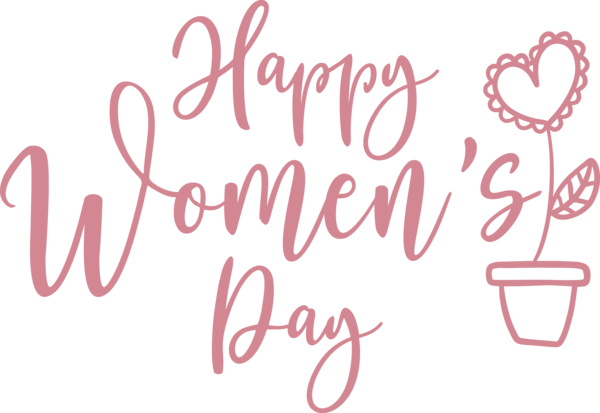 Transparent International Women's Day Design Painting Logo for Women's Day for International Womens Day