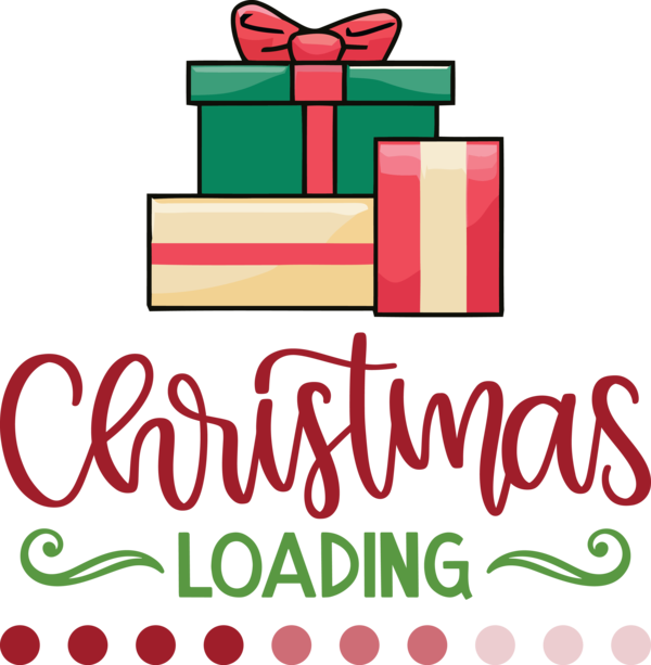 Transparent Christmas Logo Meter Line for Christmas Loading for Christmas
