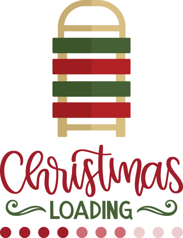 Transparent Christmas Logo Line Meter for Christmas Loading for Christmas