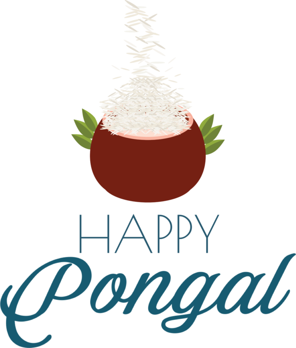 Transparent Pongal Logo Christmas Day Christmas Ornament M for Thai Pongal for Pongal