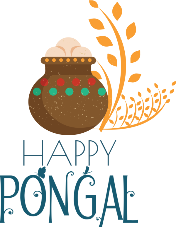 Transparent Pongal Logo Meter M for Thai Pongal for Pongal