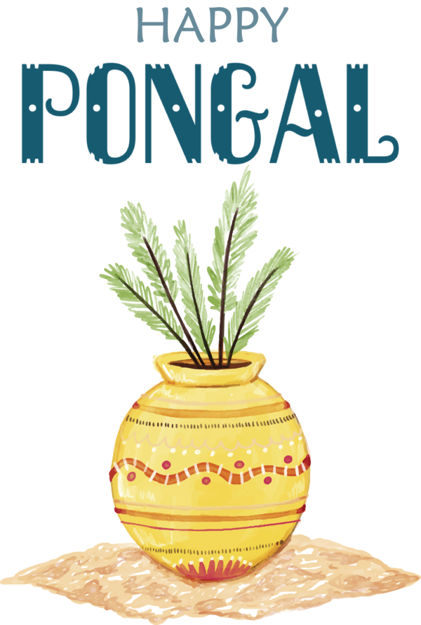 Transparent Pongal Pongal Watercolor painting Drawing for Thai Pongal for Pongal