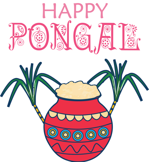 Transparent Pongal Design Pongal Text for Thai Pongal for Pongal