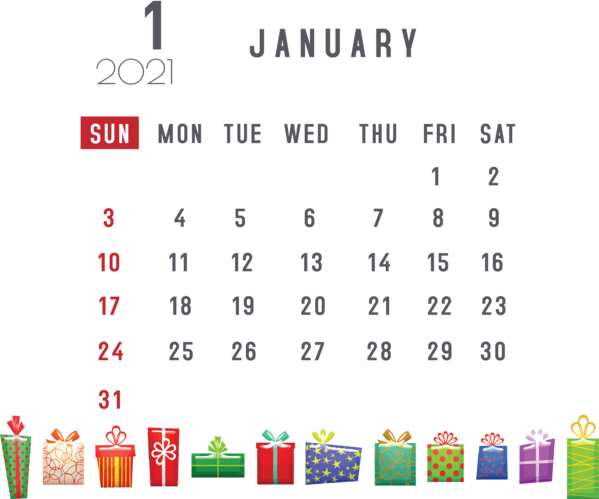Transparent New Year Calendar System Month 2021 Happy New Year for Printable 2021 Calendar for New Year