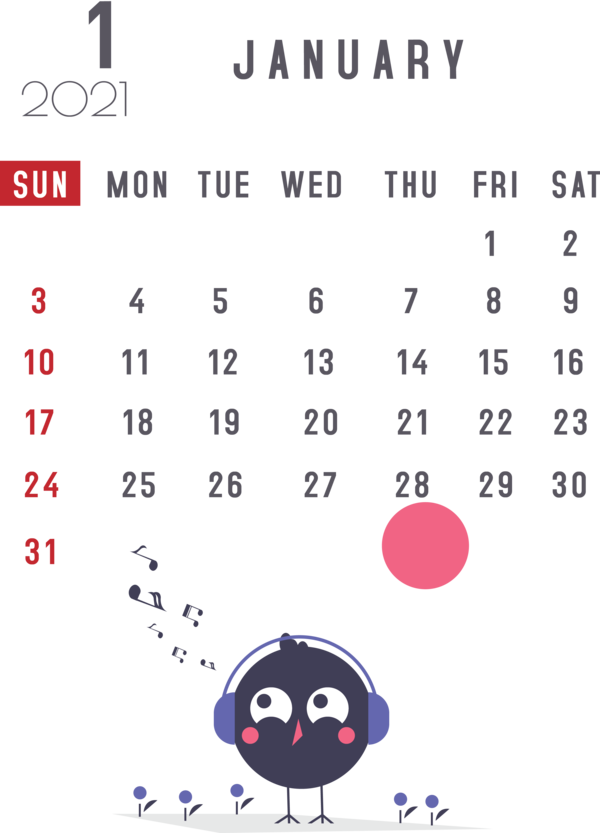 Transparent New Year Nexus S Icon Line for Printable 2021 Calendar for New Year