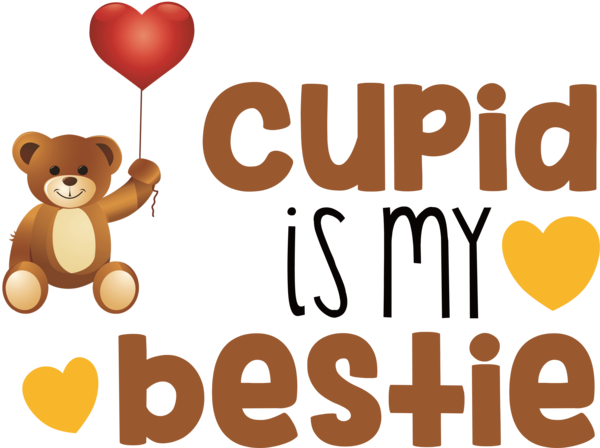 Transparent Valentine's Day Logo Cartoon Name for Cupid for Valentines Day