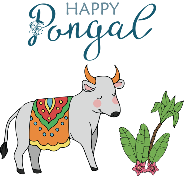 Transparent Pongal Cartoon Drawing for Thai Pongal for Pongal