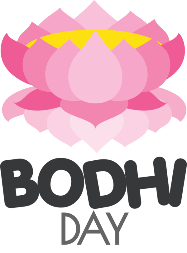 Transparent Bodhi Day Logo Design Petal for Bodhi for Bodhi Day