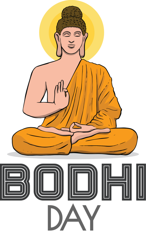 Transparent Bodhi Day Cartoon Logo Joint for Bodhi for Bodhi Day