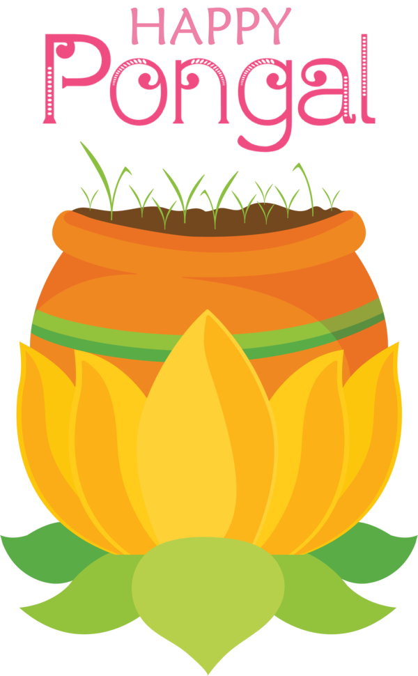 Transparent Pongal Flower Hay Flowerpot with Saucer Meter for Thai Pongal for Pongal